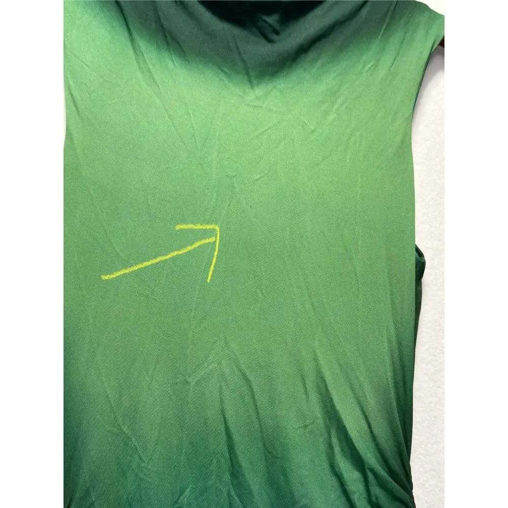 SIMKHAI Aldina Jersey Stretch Maxi Dress Blue Green Ombre, Size S Retails $645 - Picture 10 of 13